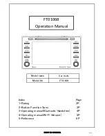 Fujitsu FT0106B Operation Manual preview