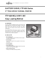 Fujitsu FTP-608 Series Specifications preview