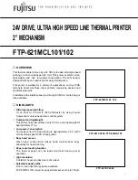 Fujitsu FTP-621DCL002 Specification Sheet preview