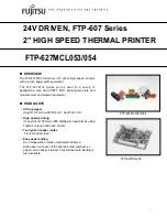 Fujitsu FTP-627MCL054 Specifications preview