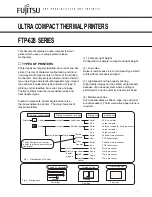 Fujitsu FTP-628 Series Product Information preview