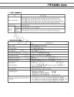 Предварительный просмотр 2 страницы Fujitsu FTP-628 Series Specifications