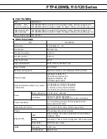 Предварительный просмотр 2 страницы Fujitsu FTP-628WSL110 Specifications