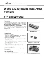 Preview for 1 page of Fujitsu FTP-631MCL101 Datasheet