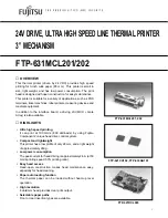 Fujitsu FTP-631MCL201 Specification Sheet предпросмотр