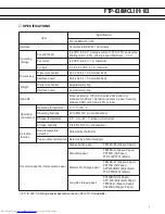 Предварительный просмотр 3 страницы Fujitsu FTP-638MCL103 Specifications