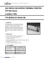 Fujitsu FTP-651MCL101 Specification Sheet preview