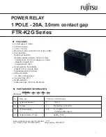 Preview for 1 page of Fujitsu FTR-K2G Series Manual