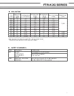 Preview for 3 page of Fujitsu FTR-K2G Series Manual