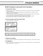 Preview for 6 page of Fujitsu FTR-K2G Series Manual