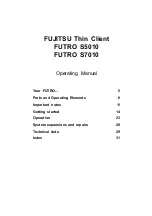 Preview for 5 page of Fujitsu FUTRO S5010 Operating Manual