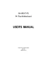 Preview for 1 page of Fujitsu GA-8ISXT-FS P4 Titan User Manual