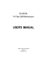 Preview for 1 page of Fujitsu GA-8SGXL P4 Titan DDR User Manual