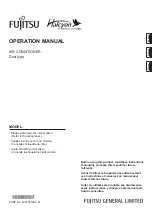 Fujitsu Halcyon ARUH12LUAS Operation Manual preview