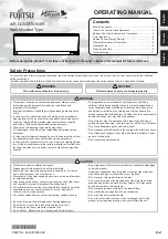 Fujitsu Halcyon Operating Manual preview