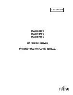 Fujitsu HARD DISK DRIVES MAW3073FC Product/Maintenance Manual preview