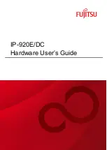 Fujitsu IP-920 E/DC Hardware User'S Manual preview