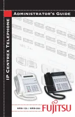 Fujitsu IP Centrex SRS-12i Administrator'S Manual preview