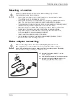 Preview for 21 page of Fujitsu LIFEBOOK A555 Operating Manual