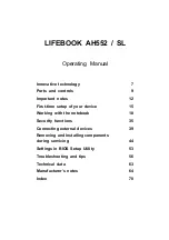 Preview for 5 page of Fujitsu LIFEBOOK AH552 Operating Manual