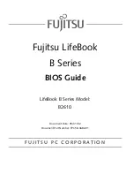 Предварительный просмотр 1 страницы Fujitsu LifeBook B2610 Bios Manual