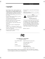 Preview for 2 page of Fujitsu Lifebook B3020 User Manual