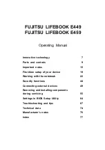 Preview for 5 page of Fujitsu LIFEBOOK E449 Operating Manual