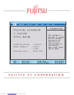 Fujitsu LifeBook i Series Bios Manual preview