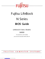 Fujitsu LifeBook N6000 Bios Manual preview