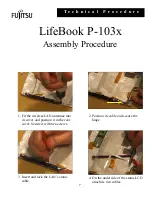 Preview for 7 page of Fujitsu LifeBook P-103 Series Assembly & Disassembly