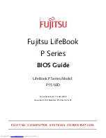 Fujitsu Lifebook P1510D Bios Manual preview