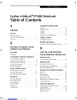 Предварительный просмотр 3 страницы Fujitsu Lifebook P7000 series User Manual