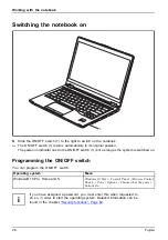 Предварительный просмотр 30 страницы Fujitsu LIFEBOOK P728 Operating Manual