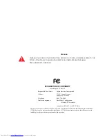 Preview for 3 page of Fujitsu Lifebook P770 User Manual