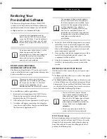 Preview for 75 page of Fujitsu Lifebook T4020 User Manual