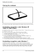 Preview for 32 page of Fujitsu Lifebook T580 Operating Manual