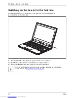 Preview for 22 page of Fujitsu LIFEBOOK T725 Operating Manual