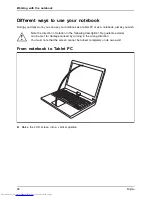 Preview for 28 page of Fujitsu LIFEBOOK T725 Operating Manual