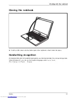 Preview for 33 page of Fujitsu LIFEBOOK T725 Operating Manual