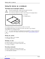 Preview for 44 page of Fujitsu LIFEBOOK T725 Operating Manual