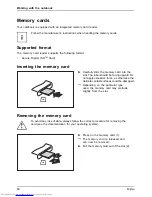 Preview for 62 page of Fujitsu LIFEBOOK T725 Operating Manual