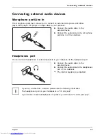 Preview for 85 page of Fujitsu LIFEBOOK T725 Operating Manual