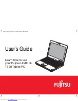 Preview for 2 page of Fujitsu Lifebook T730 User Manual