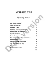 Preview for 5 page of Fujitsu LifeBook T732 Operating Manual