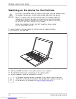 Предварительный просмотр 22 страницы Fujitsu LifeBook T901 Series Operating Manual