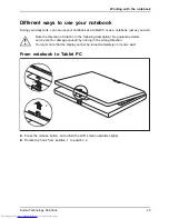 Предварительный просмотр 27 страницы Fujitsu LifeBook T901 Series Operating Manual