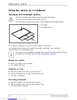 Предварительный просмотр 42 страницы Fujitsu LifeBook T901 Series Operating Manual