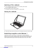 Предварительный просмотр 31 страницы Fujitsu LifeBook T902 Operating Manual