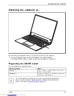 Предварительный просмотр 27 страницы Fujitsu LIFEBOOK T935 Operating Manual