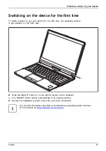 Preview for 23 page of Fujitsu LIFEBOOK T937 Operating Manual